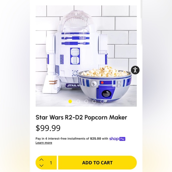 Star Wars R2D2 Popcorn Maker - Picture 2 of 9